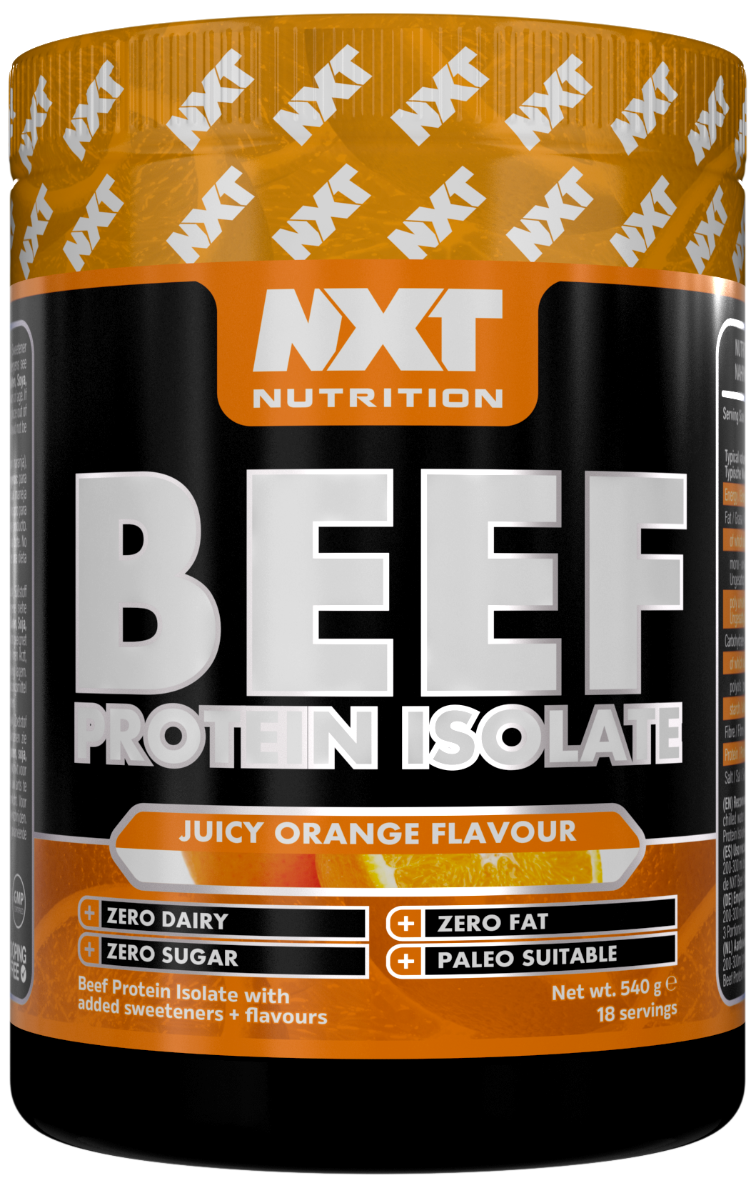 NXT Nutrition Beef Protein Isolate 540g